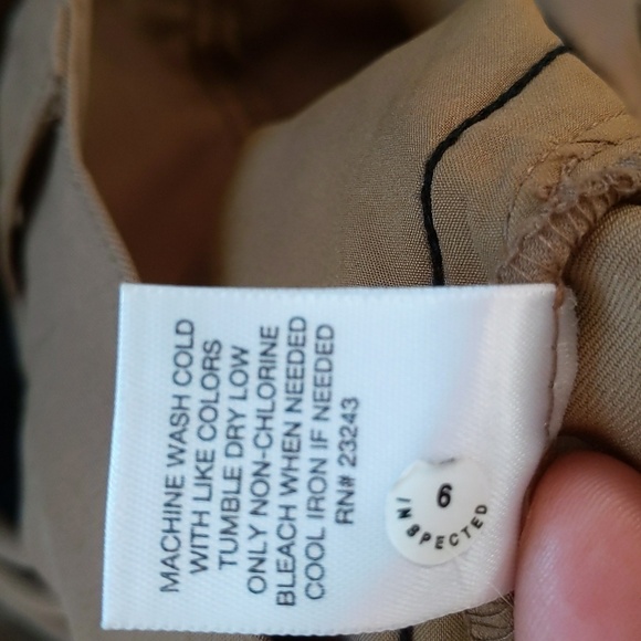 Gabrielle Union Collection womens Harem Pant brown black stripe M - Picture 6 of 9